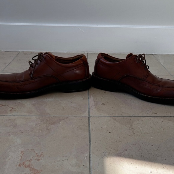 Ecco Helsinki Oxford Dress Shoes Men's Size 8-8.5 (42 EU) Brown Leather Lace up - Picture 6 of 11